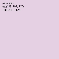 #E4CFE3 - French Lilac Color Image