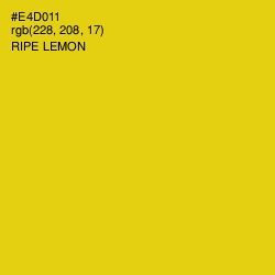 #E4D011 - Ripe Lemon Color Image