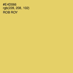 #E4D066 - Rob Roy Color Image