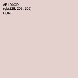 #E4D0CD - Bone Color Image