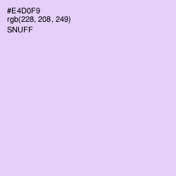 #E4D0F9 - Snuff Color Image