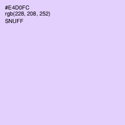 #E4D0FC - Snuff Color Image