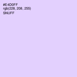 #E4D0FF - Snuff Color Image