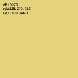 #E4D27D - Golden Sand Color Image