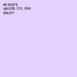 #E4D2FE - Snuff Color Image