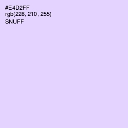 #E4D2FF - Snuff Color Image