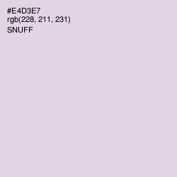 #E4D3E7 - Snuff Color Image