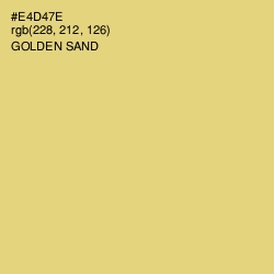 #E4D47E - Golden Sand Color Image