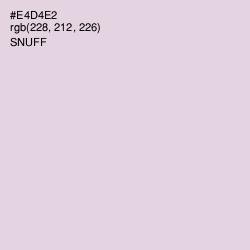 #E4D4E2 - Snuff Color Image