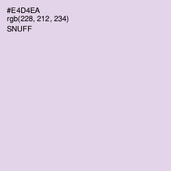 #E4D4EA - Snuff Color Image