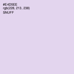 #E4D5EE - Snuff Color Image