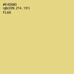 #E4D683 - Flax Color Image