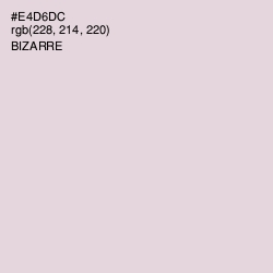 #E4D6DC - Bizarre Color Image