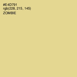 #E4D791 - Zombie Color Image