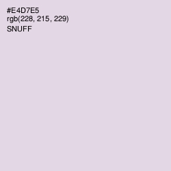 #E4D7E5 - Snuff Color Image
