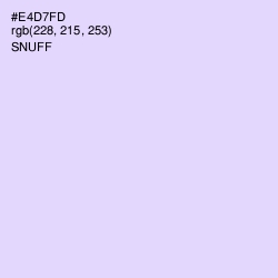 #E4D7FD - Snuff Color Image