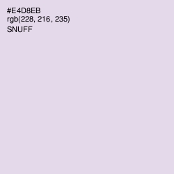 #E4D8EB - Snuff Color Image