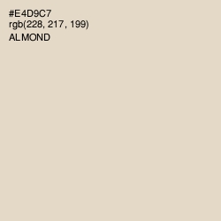 #E4D9C7 - Almond Color Image