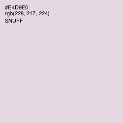 #E4D9E0 - Snuff Color Image