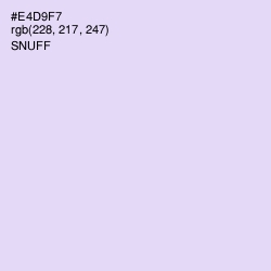 #E4D9F7 - Snuff Color Image