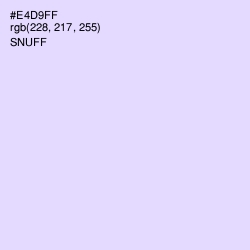 #E4D9FF - Snuff Color Image