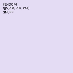 #E4DCF4 - Snuff Color Image