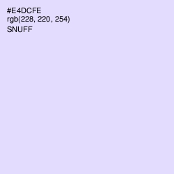 #E4DCFE - Snuff Color Image