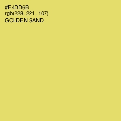 #E4DD6B - Golden Sand Color Image
