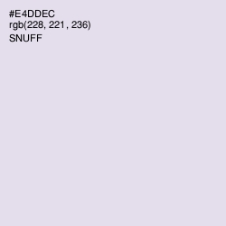 #E4DDEC - Snuff Color Image