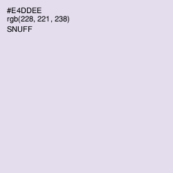 #E4DDEE - Snuff Color Image