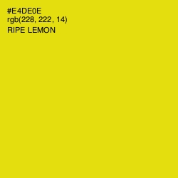 #E4DE0E - Ripe Lemon Color Image