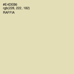 #E4DEB6 - Raffia Color Image