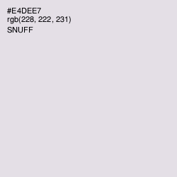 #E4DEE7 - Snuff Color Image