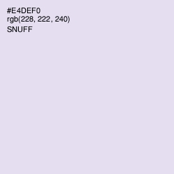 #E4DEF0 - Snuff Color Image
