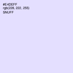 #E4DEFF - Snuff Color Image