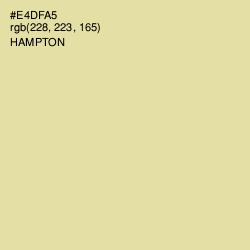 #E4DFA5 - Hampton Color Image