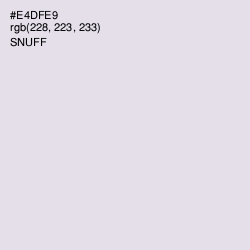 #E4DFE9 - Snuff Color Image