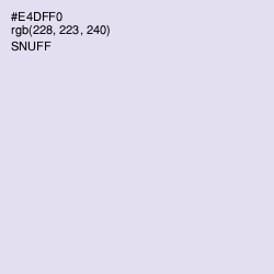 #E4DFF0 - Snuff Color Image