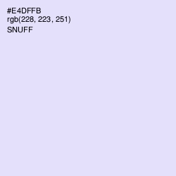 #E4DFFB - Snuff Color Image