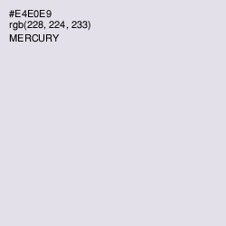 #E4E0E9 - Mercury Color Image