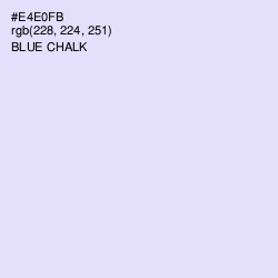 #E4E0FB - Blue Chalk Color Image
