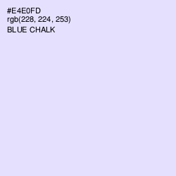 #E4E0FD - Blue Chalk Color Image