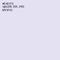 #E4E1F3 - Mystic Color Image