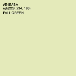 #E4EABA - Fall Green Color Image