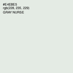 #E4EBE5 - Gray Nurse Color Image