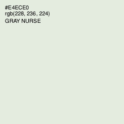 #E4ECE0 - Gray Nurse Color Image