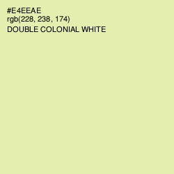 #E4EEAE - Double Colonial White Color Image