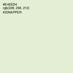 #E4EED4 - Kidnapper Color Image