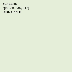 #E4EED9 - Kidnapper Color Image