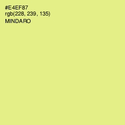 #E4EF87 - Mindaro Color Image